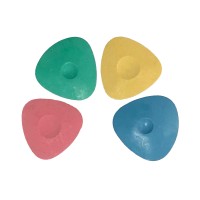 Мел треугольный, цветной (голубой, желтый, зеленый, розовый) (уп. 30 шт)