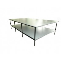 Раскройный промышленный стол с полкой (длина 4 м, шир. 1,8 м)