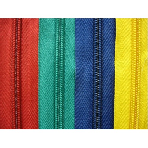 Молния спираль рулонная Т-5, цветная, 18 г/м, упак. 200 м, КНР