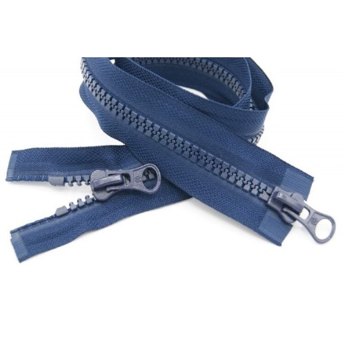 Молния трактор Т-5, 2 бегунка, 90 см, синяя (22,4 г/м) LOGO