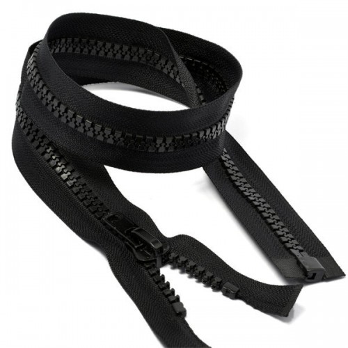 Молния трактор Т-8, 1 бегунок, 75 см, черная, 36 г/м, КНР