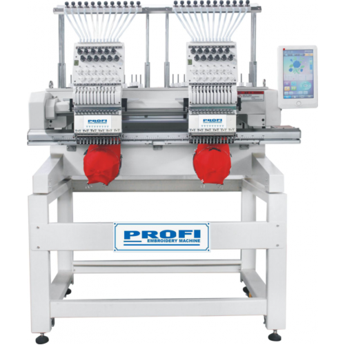 Вышивальная двухголовочная 12-игольная машина Profi 1202 (комплект)