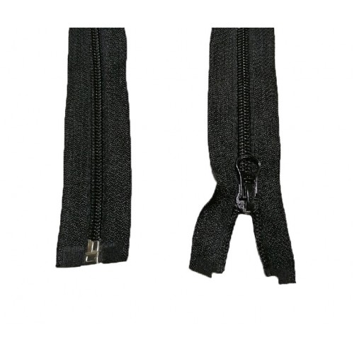 Молния спираль Т-5, 70 см, черная (17,5 г/м) LOGO