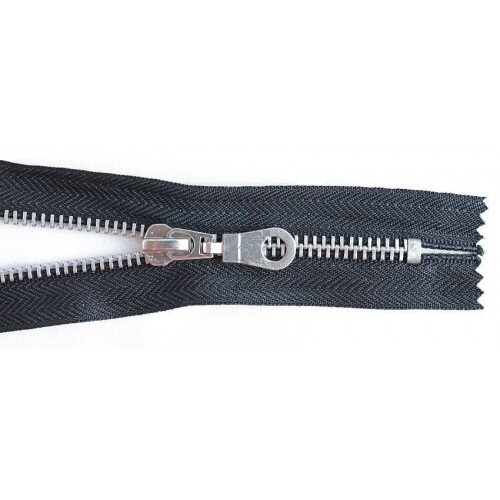 Молния металл Т-5, 16 см, н/р, никель, оксид, латунь, КНР