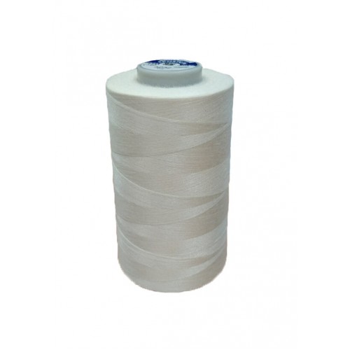 Нитки № 120 SP Spun Polyester (штапельные) 100% п/э, 5000 м, белые, Турция