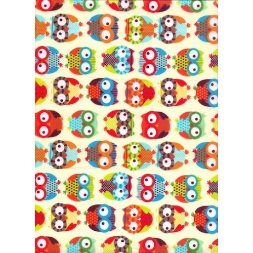 Ткань Тиси 120 г/м2, Совы (арт. №2697) шир. 1,50 м