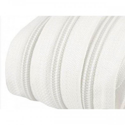 Молния спираль рулонная Т-5, белая (17,5 г/м), упак 200 м, КНР