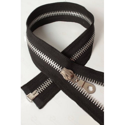 Молния металл Т-8, 1 замок, 70 см, никель, оксид, КНР