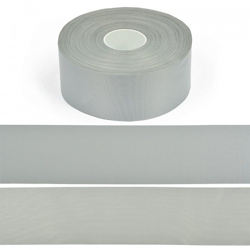 Лента СВ, 50 мм, арт.1202 пэ 100% (35cpl), рулон 100 м, серая, КНР