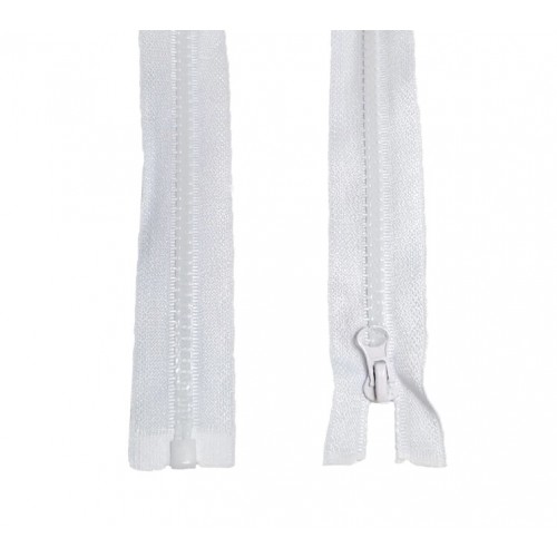 Молния трактор Т-5, 1 бегунок, 85 см, белая (22,4 г/м) LOGO