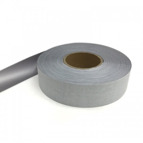 Лента СВ, 25 мм, арт. A101-1 хб 30%+пэ 70% (260cpl), рулон 100 м, серая, КНР