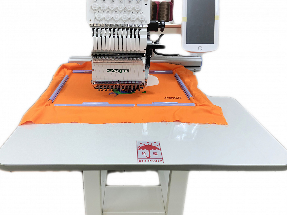 Вышивальная одноголовочная 12-игольная машина Zoje ZJ1201